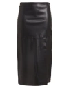 Alpha Studio Woman Midi Skirt Black Size 10 Polyester, Polyurethane Resin In Black