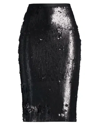 Alpha Studio Woman Midi Skirt Black Size 12 Polyester