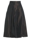 Alpha Studio Woman Midi Skirt Black Size 6 Polyester