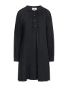 Alpha Studio Shirred Mini Dress In Black