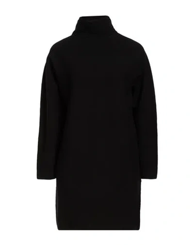 Alpha Studio Woman Mini Dress Black Size 10 Wool, Polyester