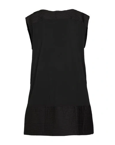 Alpha Studio Woman Mini Dress Black Size 6 Cotton, Elastane
