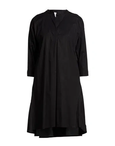 Alpha Studio Woman Mini Dress Black Size 8 Cotton, Elastane