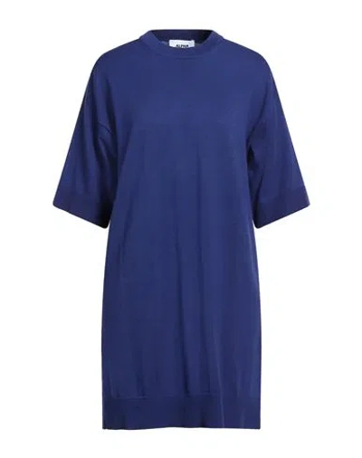 Alpha Studio Woman Mini Dress Blue Size 8 Cotton