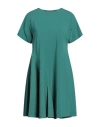 Alpha Studio Flare Panel A-line Dress In Green