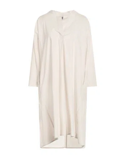 Alpha Studio Woman Mini Dress Light Grey Size 12 Cotton, Elastane In Neutral