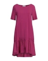 Alpha Studio Woman Mini Dress Magenta Size 8 Cotton, Elastane