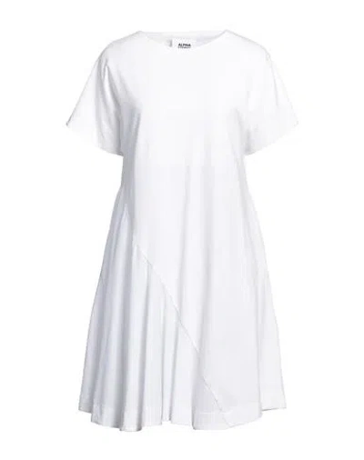 Alpha Studio Jersey Dress In White