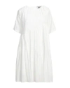 Alpha Studio Woman Mini Dress White Size 8 Cotton In White
