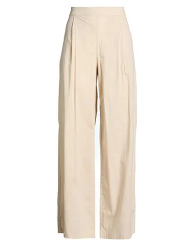 Alpha Studio Woman Pants Beige Size 10 Cotton, Elastane In Neutral