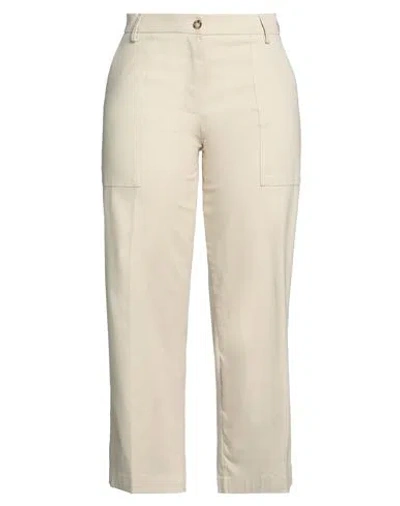 Alpha Studio Woman Pants Beige Size 6 Cotton, Elastane