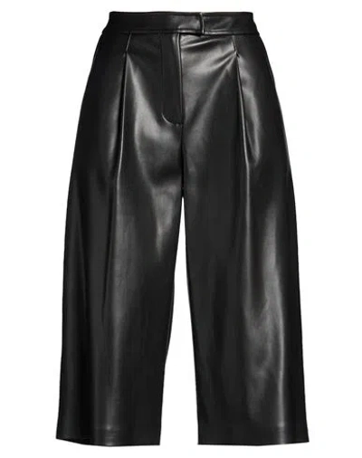 Alpha Studio Woman Pants Black Size 10 Polyester, Polyurethane Resin