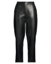 Alpha Studio Woman Pants Black Size 12 Polyester, Polyurethane Resin