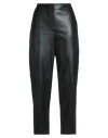 Alpha Studio Woman Pants Black Size 12 Polyurethane Resin, Polyester