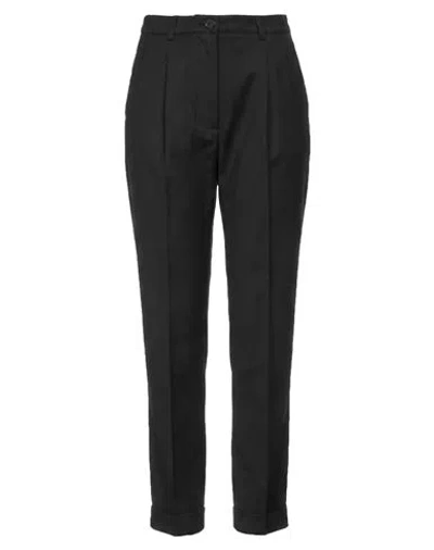 Alpha Studio Woman Pants Black Size 4 Polyester, Virgin Wool, Elastane