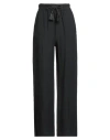 Alpha Studio Woman Pants Black Size 6 Linen, Viscose