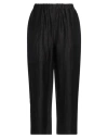 Alpha Studio Woman Pants Black Size 8 Linen, Polyamide