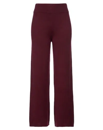 Alpha Studio Woman Pants Burgundy Size 4 Virgin Wool In Brown