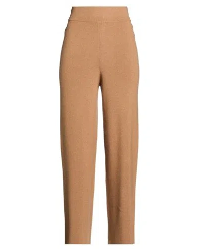 Alpha Studio Woman Pants Camel Size 10 Wool, Viscose, Polyamide, Cashmere In Brown