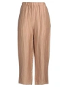 Alpha Studio Woman Pants Camel Size 8 Linen, Polyamide In Beige