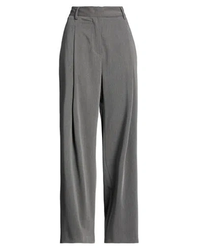 Alpha Studio Woman Pants Grey Size 2 Polyester, Viscose, Wool, Elastane In Gray
