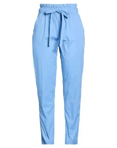 Alpha Studio Woman Pants Light Blue Size 8 Cotton, Elastane