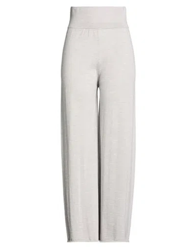 Alpha Studio Woman Pants Light Grey Size 12 Wool In Gray