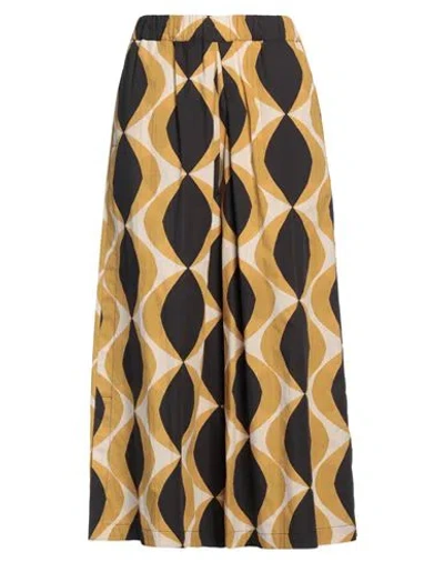 Alpha Studio Woman Pants Marigold Size 12 Cotton In Yellow