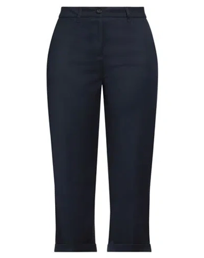 Alpha Studio Woman Pants Midnight Blue Size 8 Polyester, Viscose, Elastane In Blue