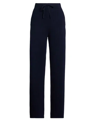 Alpha Studio Woman Pants Midnight Blue Size 10 Wool, Cashmere
