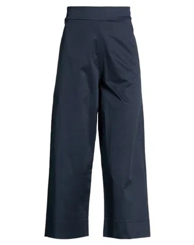 Alpha Studio Woman Pants Midnight Blue Size 2 Cotton, Elastane