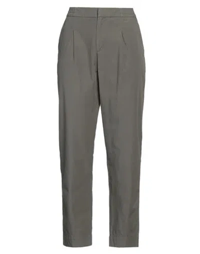Alpha Studio Woman Pants Military Green Size 4 Cotton, Elastane In Green