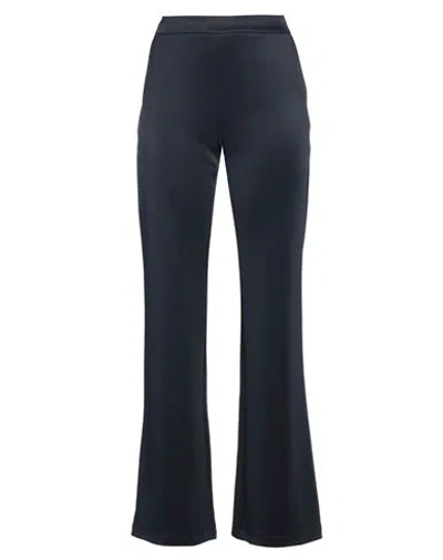 Alpha Studio Woman Pants Navy Size 8 Polyester, Elastane In Navy Blue