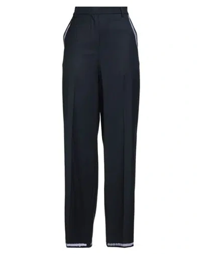 Alpha Studio Woman Pants Navy Size 10 Polyester, Viscose, Elastane In Black