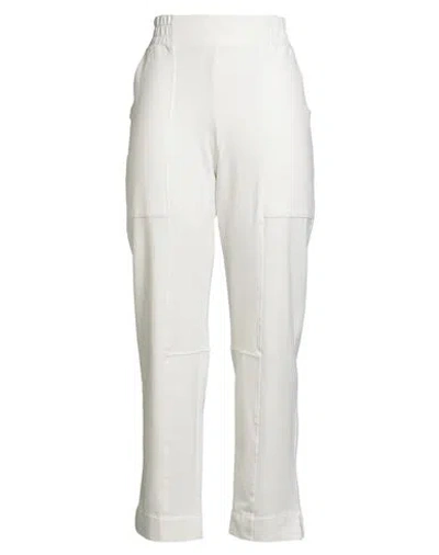 Alpha Studio Woman Pants Off White Size 2 Cotton, Elastane