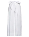 Alpha Studio Woman Pants Off White Size 6 Cotton, Elastane