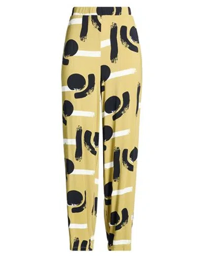 Alpha Studio Woman Pants Sage Green Size 12 Viscose, Elastane In Multi