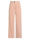 Alpha Studio Woman Pants Salmon Pink Size 6 Cotton, Elastane