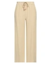 Alpha Studio Woman Pants Sand Size 10 Linen, Viscose In Beige