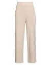 Alpha Studio Woman Pants Sand Size 10 Wool, Viscose, Polyamide, Cashmere In Neutral