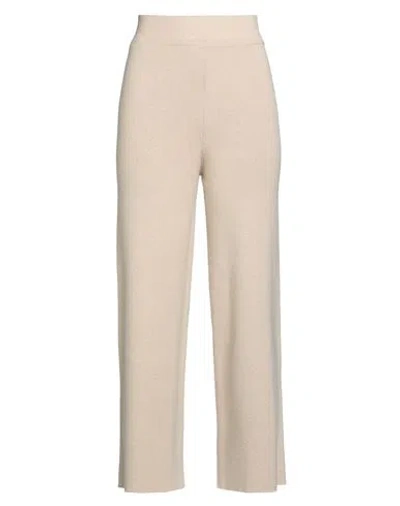 Alpha Studio Woman Pants Sand Size 10 Wool, Viscose, Polyamide, Cashmere In Neutral