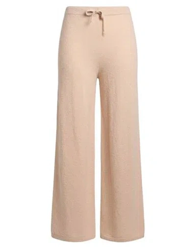 Alpha Studio Woman Pants Sand Size 4 Baby Alpaca Wool, Recycled Polyamide, Polyamide In Beige