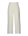 Alpha Studio Woman Pants White Size 10 Polyester, Elastane In White