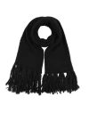 Alpha Studio Woman Scarf Black Size - Alpaca Wool, Recycled Polyamide, Polyamide