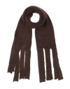 Alpha Studio Woman Scarf Brown Size - Wool, Polyamide