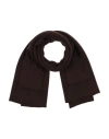 Alpha Studio Woman Scarf Dark Brown Size - Wool, Acrylic In Brown