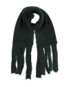 Alpha Studio Woman Scarf Dark Green Size - Wool, Polyamide