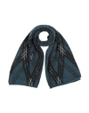 Alpha Studio Woman Scarf Deep Teal Size - Mohair Wool, Polyamide In Green