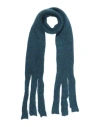 Alpha Studio Woman Scarf Deep Teal Size - Wool, Polyamide In Green