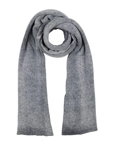 Alpha Studio Woman Scarf Grey Size - Baby Alpaca Wool, Recycled Polyamide, Polyamide In Gray